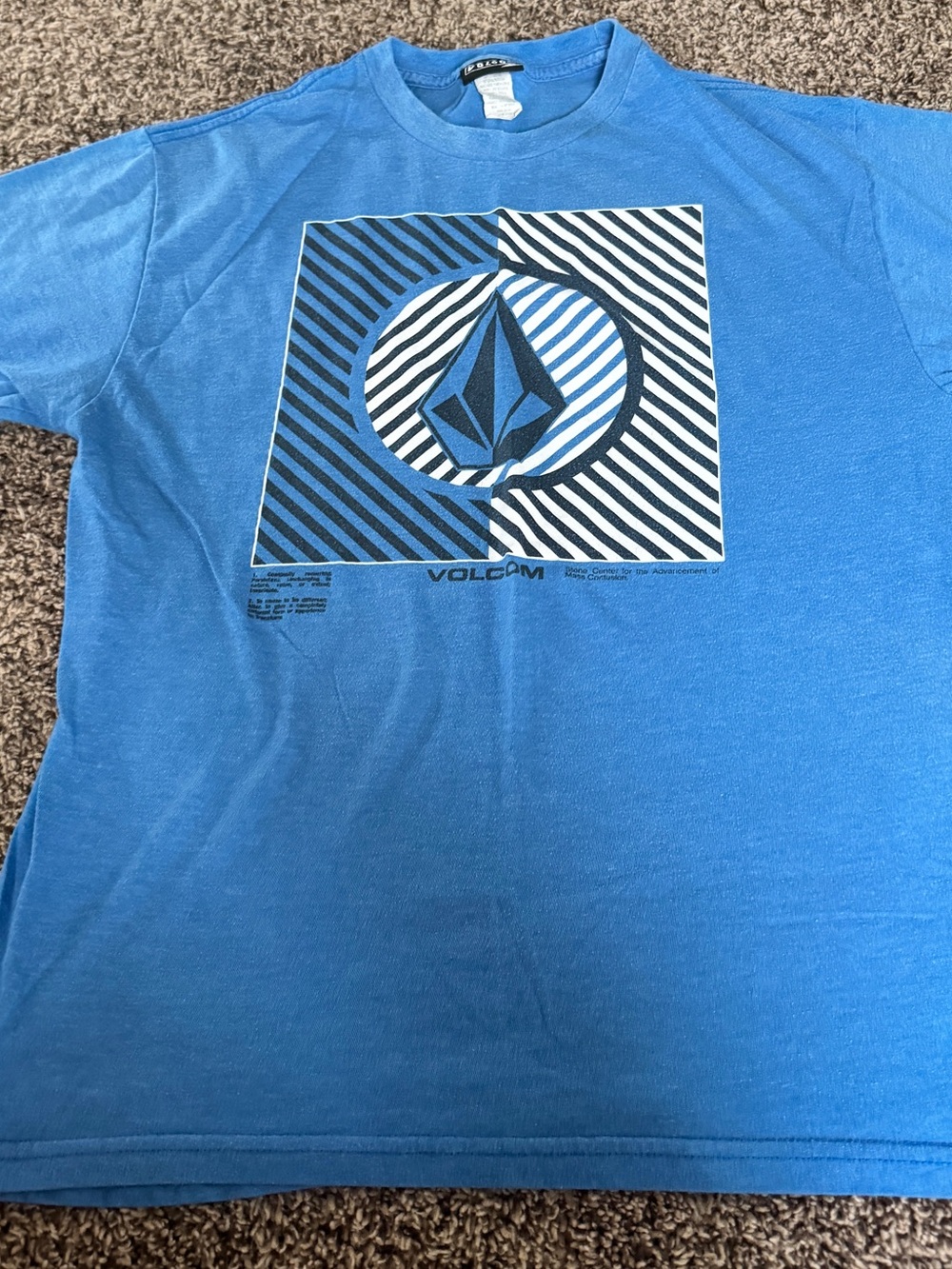 Volcom Blue Graphic Short Sleeve Logo Tee